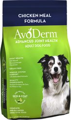 AvoDerm Advanced Joint Health Chicken Meal Formula Grain-Free Dry Dog Food, 24-lb bag