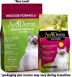 AvoDerm Natural Indoor Hairball Care Formula Adult Dry Cat Food, 11-lb bag slide 2 of 9