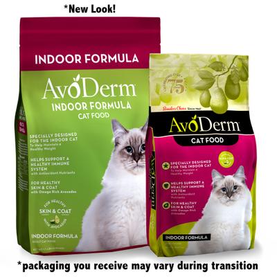 Show full view: AvoDerm Natural Indoor Hairball Care Formula Adult Dry Cat Food, 11-lb bag slide 3 of 11