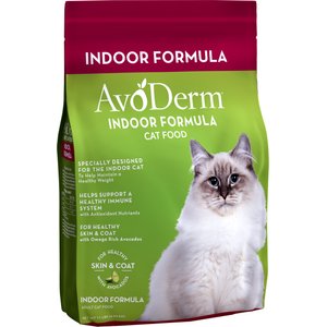 AvoDerm Natural Indoor Hairball Care Formula Adult Dry Cat Food, 11-lb bag