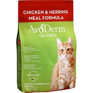 AvoDerm Natural Chicken & Herring Meal Formula Adult Dry Cat Food, 11-lb bag