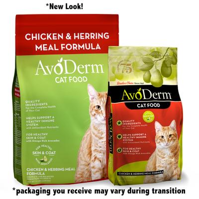 Show full view: AvoDerm Natural Chicken & Herring Meal Formula Adult Dry Cat Food, 11-lb bag slide 3 of 11