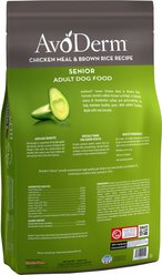 AvoDerm Senior Chicken Meal & Brown Rice Recipe Dry Dog Food, 26-lb bag slide 2 of 7