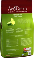 AvoDerm Original Lamb Meal & Brown Rice Recipe Adult Dry Dog Food, 26-lb bag slide 2 of 8