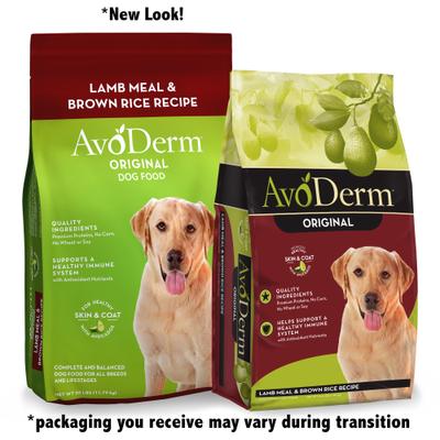 Show full view: AvoDerm Original Lamb Meal & Brown Rice Recipe Adult Dry Dog Food, 26-lb bag slide 3 of 10
