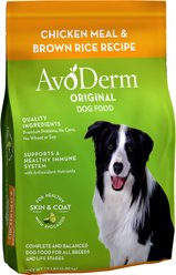 AvoDerm Original Chicken Meal & Brown Rice Recipe Adult Dry Dog Food, 15-lb bag slide 1 of 7
