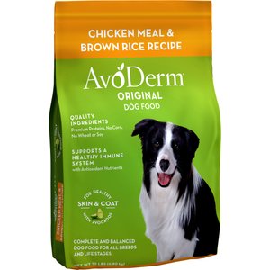 AvoDerm Original Chicken Meal & Brown Rice Recipe Adult Dry Dog Food, 15-lb bag