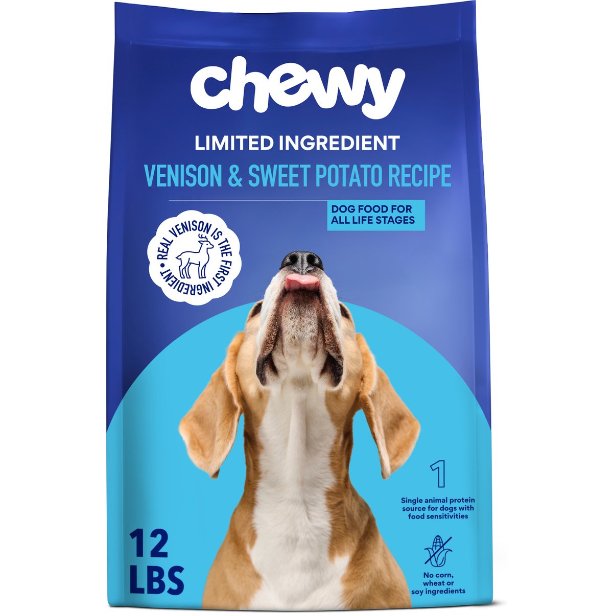 Chewy Made Limited Ingredient Venison & Sweet Potato Recipe Grain-Free Dry Dog Food (FORMERLY AMERICAN JOURNEY), 12-lb bag