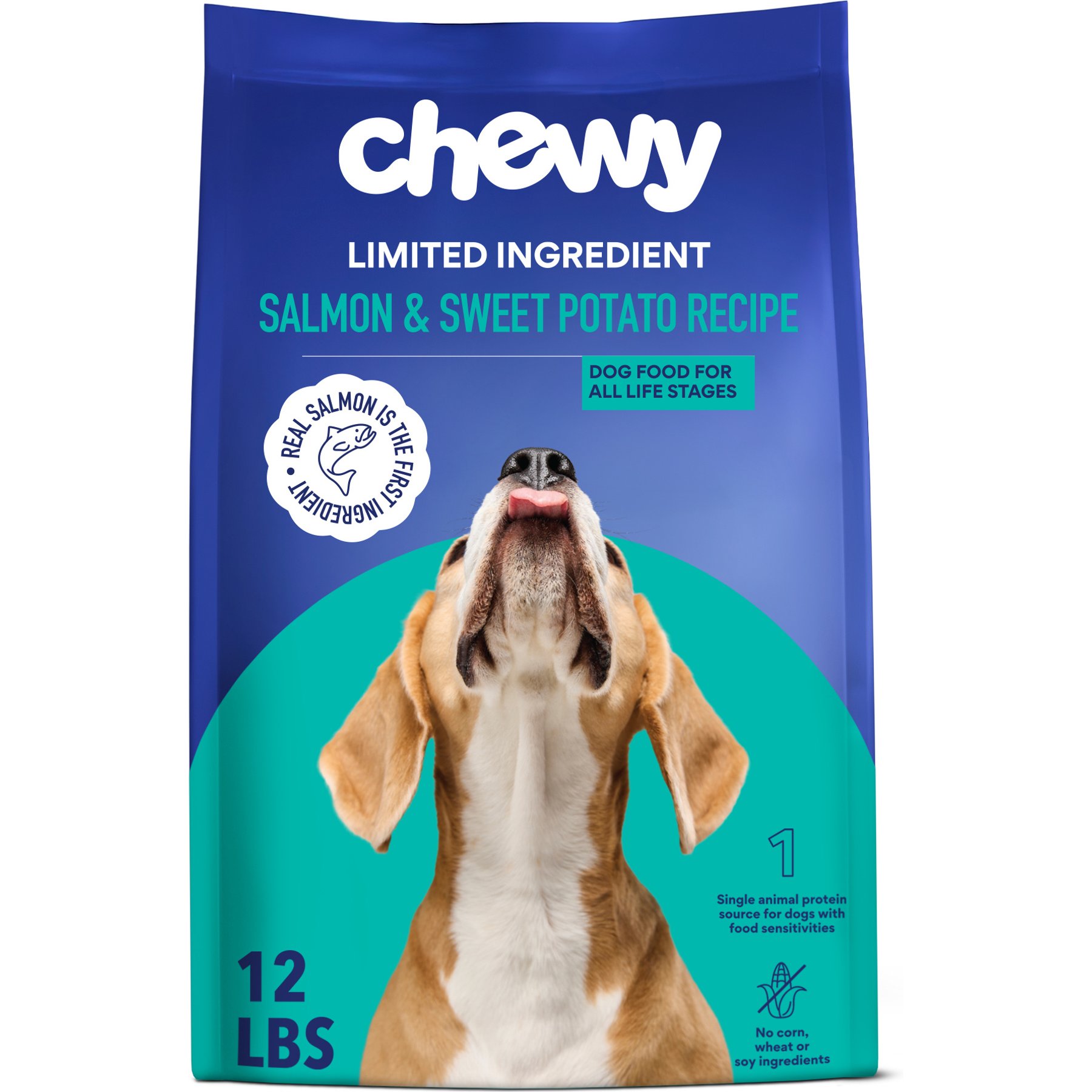Chewy Made Limited Ingredient Salmon & Sweet Potato Recipe Grain-Free Dry Dog Food (FORMERLY AMERICAN JOURNEY), 12-lb bag