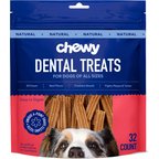 Chewy Natural Beef Flavor Dental Chew Dog Treats, 32 count