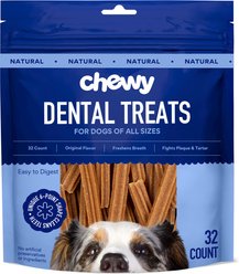 Chewy Natural Original Flavor Dental Chew Dog Treats (FORMERLY TRUE ACRE FOODS), 32 count