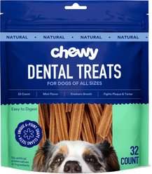 Chewy Natural Mint Flavor Dental Chew Dog Treats (FORMERLY TRUE ACRE FOODS), 32 count