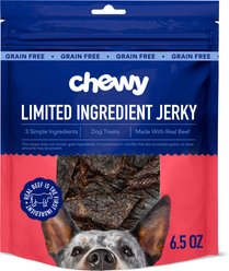 Chewy Limited Ingredient Beef Jerky Natural Grain-Free Dog Treats (FORMERLY AMERICAN JOURNEY), 6.5-oz bag