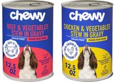 Chewy Stews Poultry & Beef Variety Pack Grain-Free Canned Dog Food (FORMERLY AMERICAN JOURNEY), 12.5-...