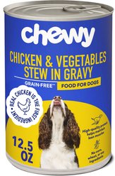 Chewy Stews Chicken & Vegetables in Gravy Grain-Free Canned Dog Food (FORMERLY AMERICAN JOURNEY), 12.5-oz can, case of 12