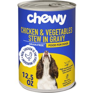 Chewy Stews Chicken & Vegetables in Gravy Grain-Free Canned Dog Food (FORMERLY AMERICAN JOURNEY), 12.5-oz can, case of 12