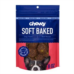 Chewy Soft-Baked Beef Recipe Grain-Free Dog Treats (FORMERLY AMERICAN JOURNEY), 8-oz bag