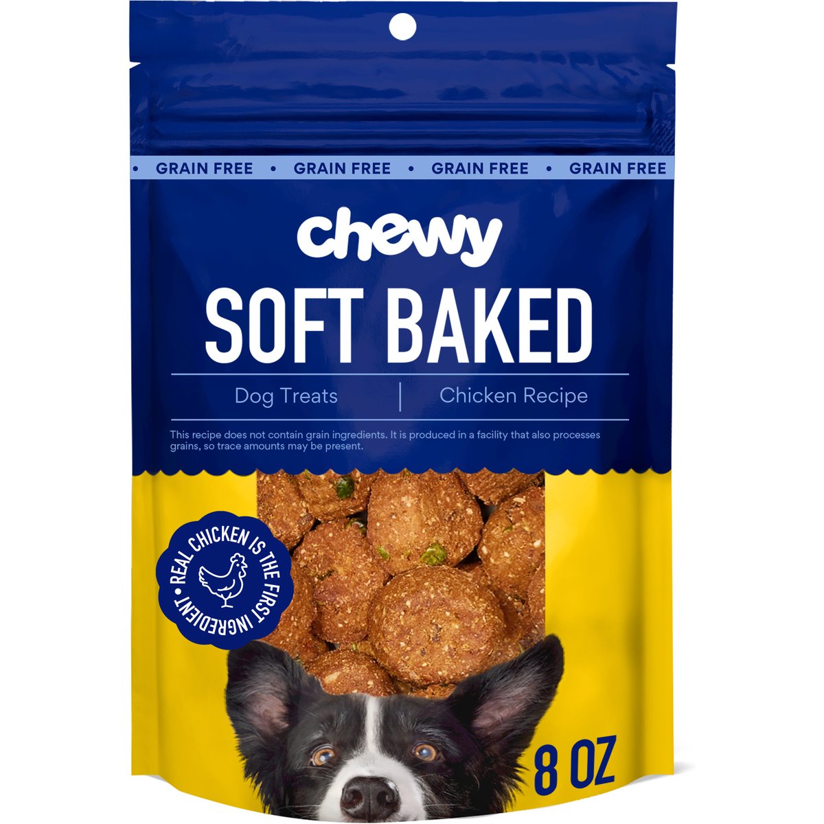 Chewy Made Soft-Baked Chicken Recipe Grain-Free Dog Treats (FORMERLY AMERICAN JOURNEY), 8-oz bag