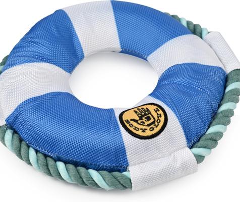 Show full view: Body Glove Life Ring Dog Toy, Blue slide 4 of 7