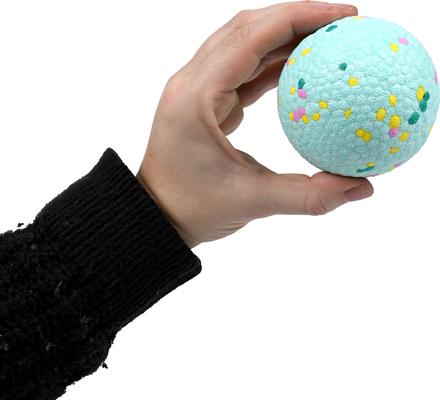 Show full view: Body Glove Tough Ball Dog Toy, Teal Confetti, 3 count, 3-in slide 4 of 7