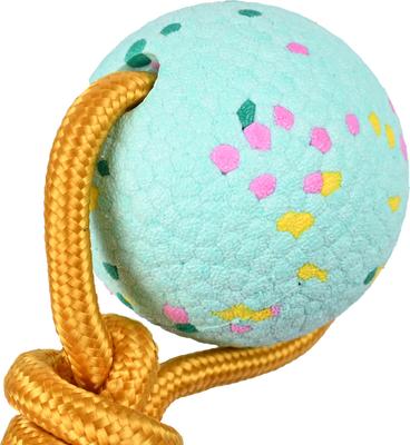 Show full view: Body Glove Tough Tug Dog Toy, Teal Confetti slide 2 of 3