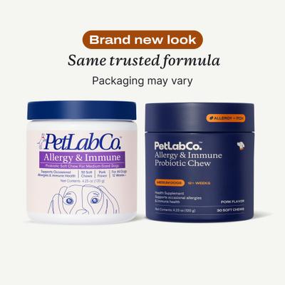 Show full view: PetLabCo. Allergy Immune Probiotic Chew Allergy Supplement for Medium Dogs, 30 count slide 3 of 9