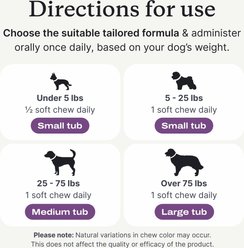 Pet Lab Co. Probiotics Pork Flavored Soft Chew Supplement for Medium Dogs, 30 count slide 2 of 7