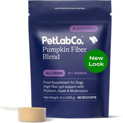 PetLabCo. Pumpkin Flavored Digestive Aid Powder Supplement for Dogs, 8-oz pouch