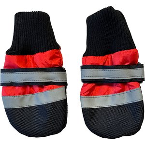 PetRageous Designs All Weather Adventure Dog Boot, Red/Black/Gray, X-Large