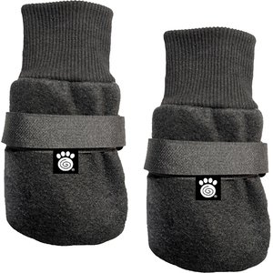 PetRageous Designs Glacier Snug Dog Boot, Black, Medium