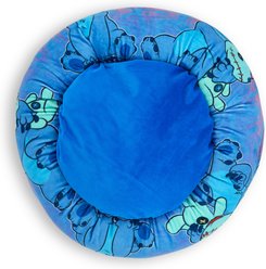 Buckle-Down Disney Stitch & Scrump Poses Donut Pillow Dog Bed, Blue/Lavender, 18.5 x 18.5-in slide 2 of 4
