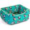 Show in main carousel: Buckle-Down Disney Holiday Mickey & Minnie Expressions Scattered Cuddler Pillow Dog Bed, Green, 20 x 15-in slide 3 of 5
