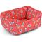Show in main carousel: Buckle-Down Disney Holiday Santa Mickey & Minnie Poses Scattered Cuddler Pillow Dog Bed, Red, 20 x 15-in slide 2 of 4