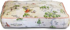 Buckle-Down Disney Winnie the Pooh Hundred Acre Wood Map Rectangle Gusset Pillow Dog Bed, Beige, 34 x 24-in