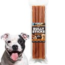 Brutus & Barnaby 12-Inch Single Ingredient High Protein & Rawhide-Free Bully Sticks Dog Chews, 4 count