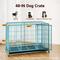 Show in main carousel: Xbrigh Double-Door Lockable Wire Pet Dog Crate, Blue, Large: 42 inch slide 3 of 5