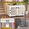 Show in main carousel: Xbrigh Double-Door Furniture Style Side Table Dog Crate, White, Large: 42 inch slide 7 of 10