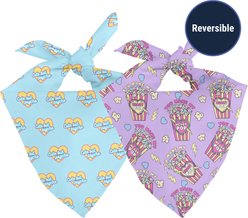 Dog Bandana Co. Cute But Psycho Tie On Reversible Dog Bandana, Red, Small slide 2 of 2