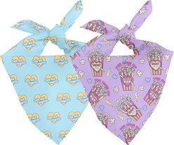 Dog Bandana Co. Cute But Psycho Tie On Reversible Dog Bandana, Red, Small