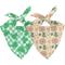 Show in main carousel: Dog Bandana Co. Lucky Tie On Reversible Dog Bandana, Green, Small slide 1 of 2