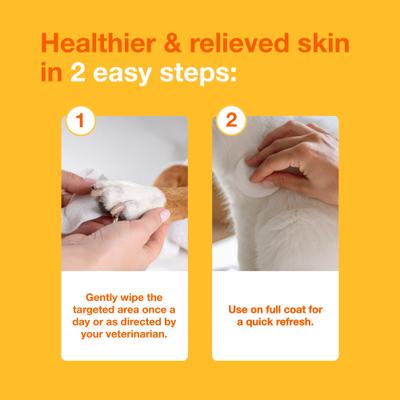 Show full view: Douxo S3 PYO Antiseptic Antifungal Chlorhexidine Dog & Cat Wipes 30 count slide 7 of 11