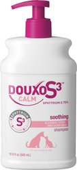 Douxo S3 CALM Soothing Itchy, Hydrated Skin Dog & Cat Shampoo, 16.9-fl oz bottle