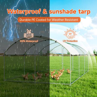 Show full view: Xbrigh Large Dome Covered Outdoor Dog Kennel, 19.7 x 10 x 6.4-ft slide 5 of 10