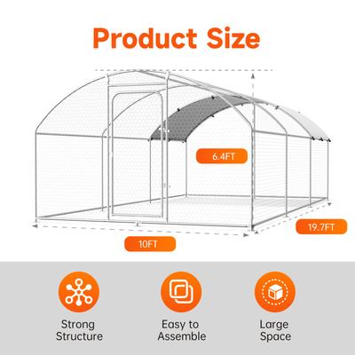 Show full view: Xbrigh Large Dome Covered Outdoor Dog Kennel, 19.7 x 10 x 6.4-ft slide 8 of 10