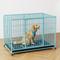 Show in main carousel: Xbrigh Double-Door Lockable Wire Pet Dog Crate, Blue, Large: 42 inch slide 1 of 5
