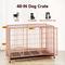 Show in main carousel: Xbrigh Double-Door Lockable Wire Pet Dog Crate, Orange, Large: 42 inch slide 3 of 5