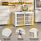Show in main carousel: Xbrigh Double-Door Furniture Style Side Table Dog Crate, White, Large: 42 inch slide 4 of 10