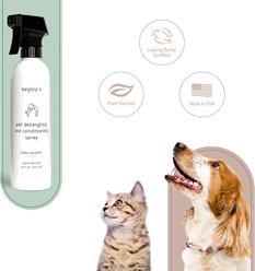 Begley's Premium Essential Oil Scented Dog & Cat Detangler & Conditioner Spray, Lavender, 8-fl oz bottle, 1 count slide 2 of 7