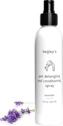 Begley's Premium Essential Oil Scented Dog & Cat Detangler & Conditioner Spray, Lavender, 8-fl oz bottle, 1 count