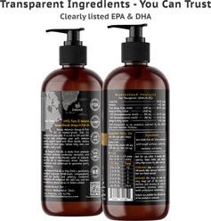 Deluxe Naturals Wild-Caught Omega-3 Fish Oil Mackerel & Sardine Liquid Skin & Coat Supplement for Dogs & Cats, 16-fl oz bottle slide 2 of 9